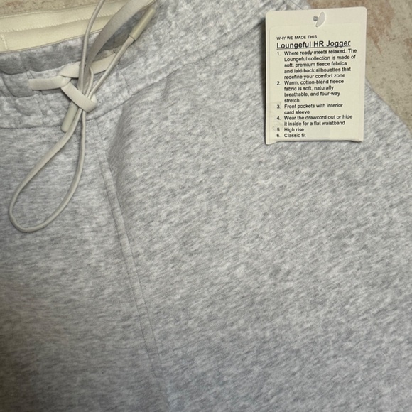 New Lululemon Loungeful HR Jogger in heathered gray - Picture 13 of 16